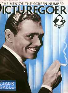 Clark Gable on Cover of Picturegoer Magazine