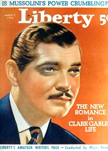 Clark Gable on Cover of Liberty Magazine